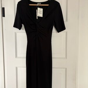 ASOS Elegant Black Midi Dress